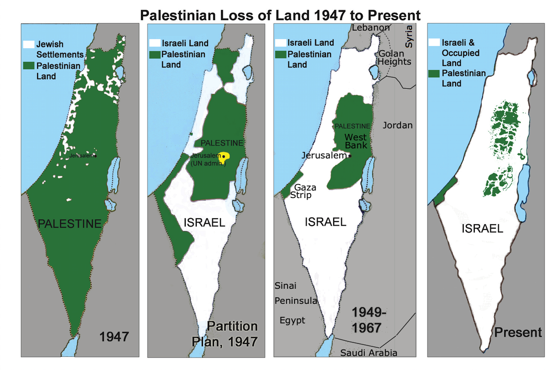 Карта палестины по годам