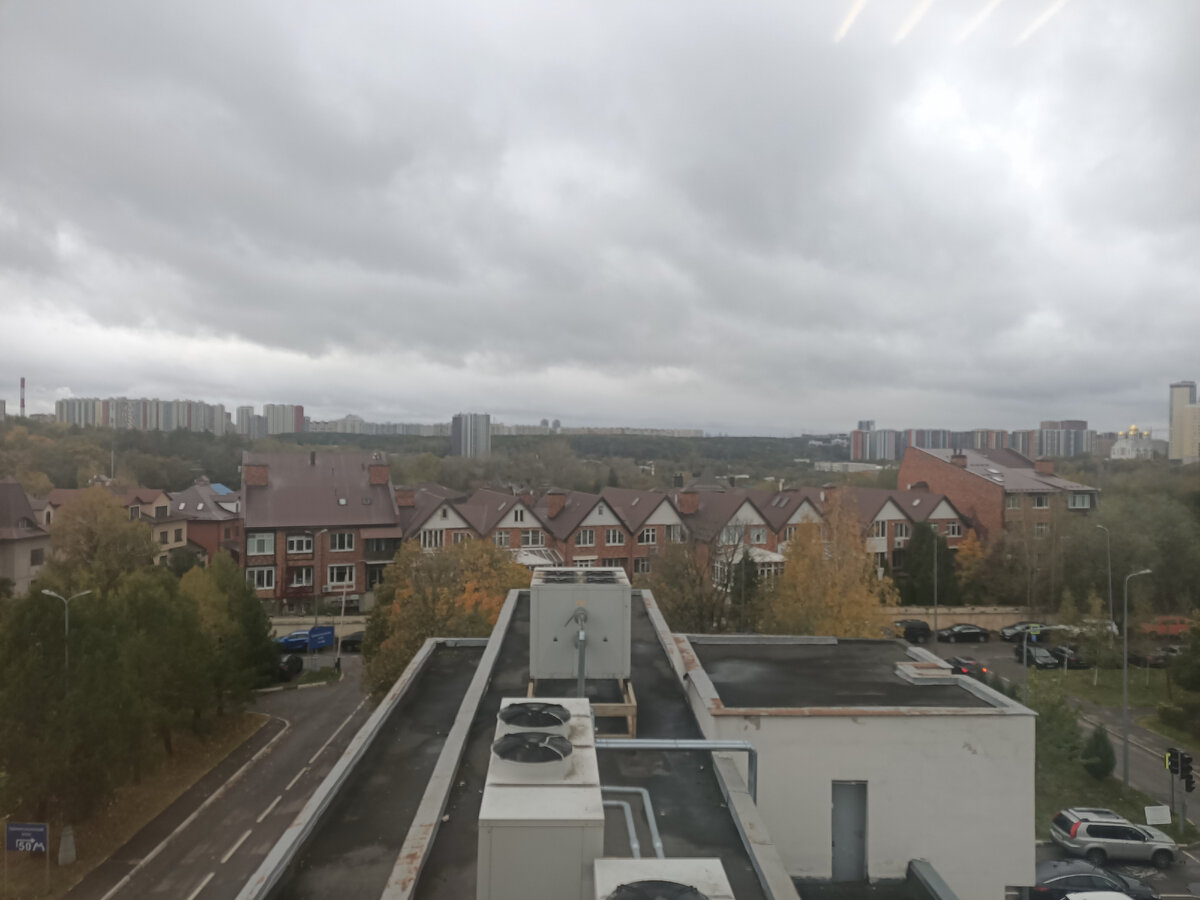 Вид из окна в отделении.