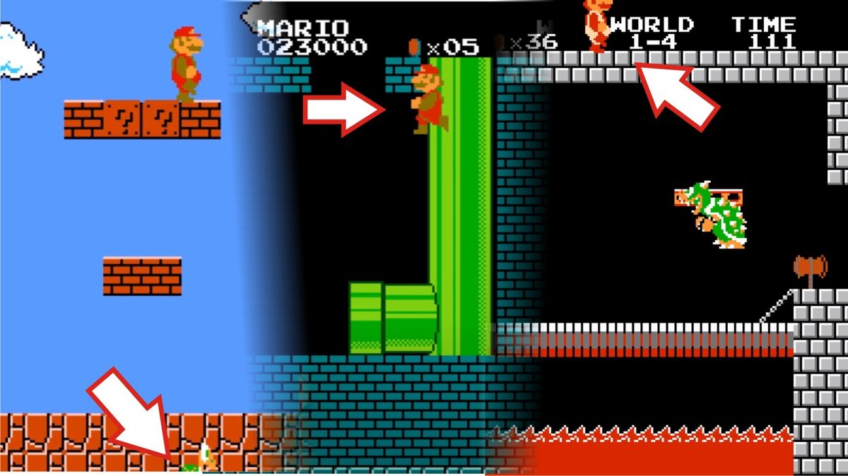 Есть множество багов, секретов в игре Super Mario которые делают прохождение более интересным.