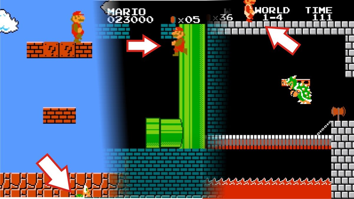 Как сломать Super Mario Brothers на денди. Баги, гличи, секреты, которые  каждый может попробовать и удивиться. | PavlikFungamer | Дзен