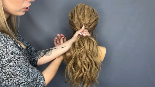 Как сделать прическу бантик из волос