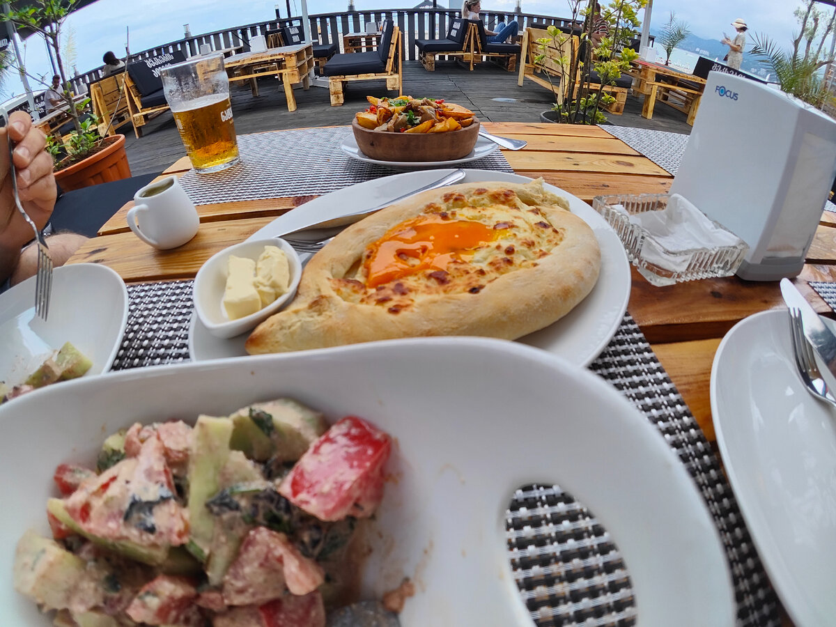 Кафе на берегу моря, Батуми Грузия🇬🇪