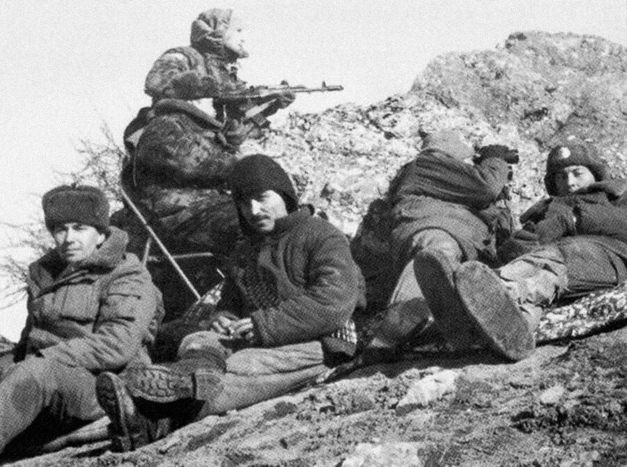 Во время боя в Ромитском ущелье