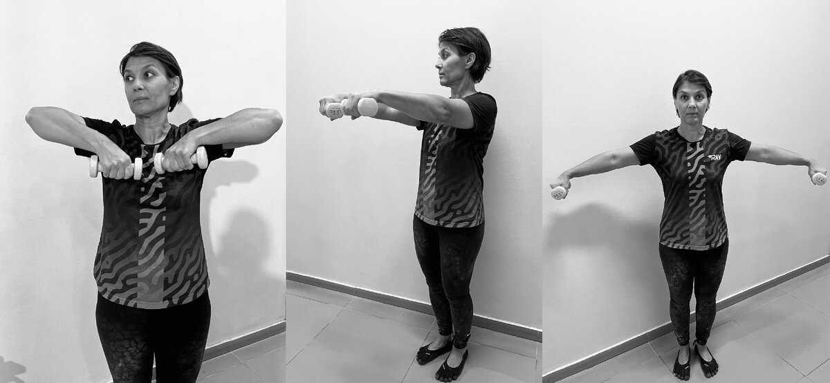 Упражнение для укрепления мышц плеча