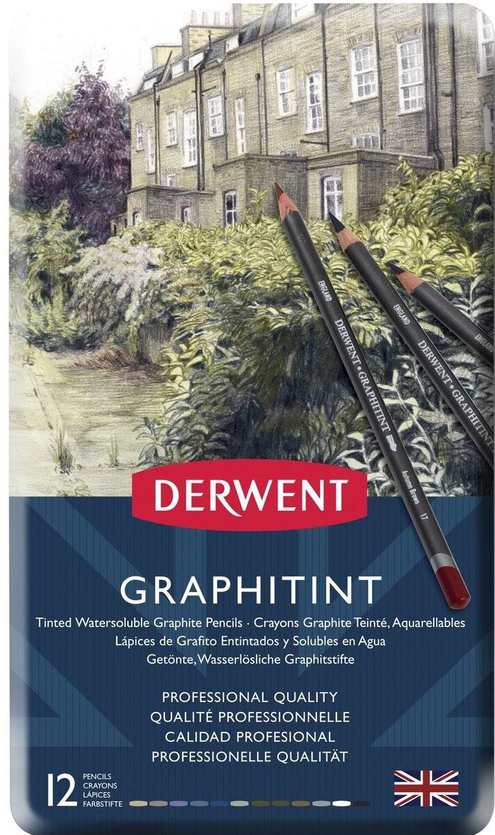Цветные графитные карандаши DERVENT GRAFITINT 