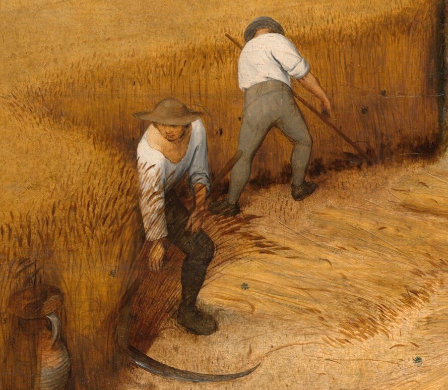 Питер Брейгель старший. Жатва. Фрагмент
