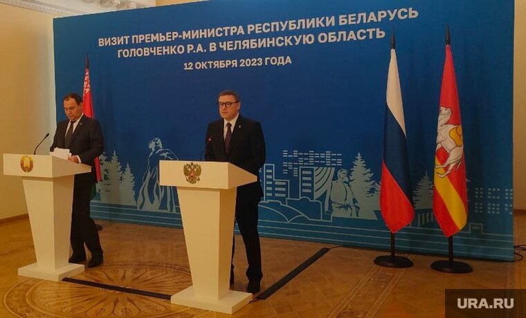    В ходе визита Романа Головченко в Челябинск с  Алексеем Текслером обсуждался целый ряд совместных проектов