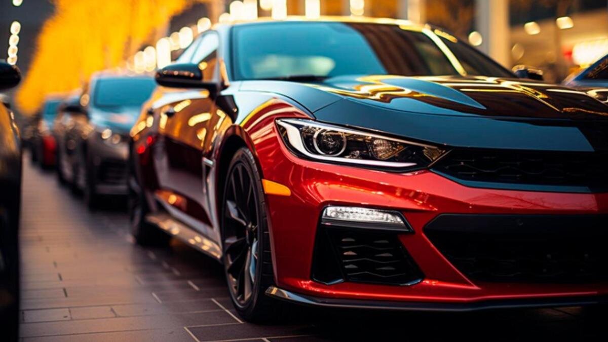    Ряд из легковых автомобилей:Freepik