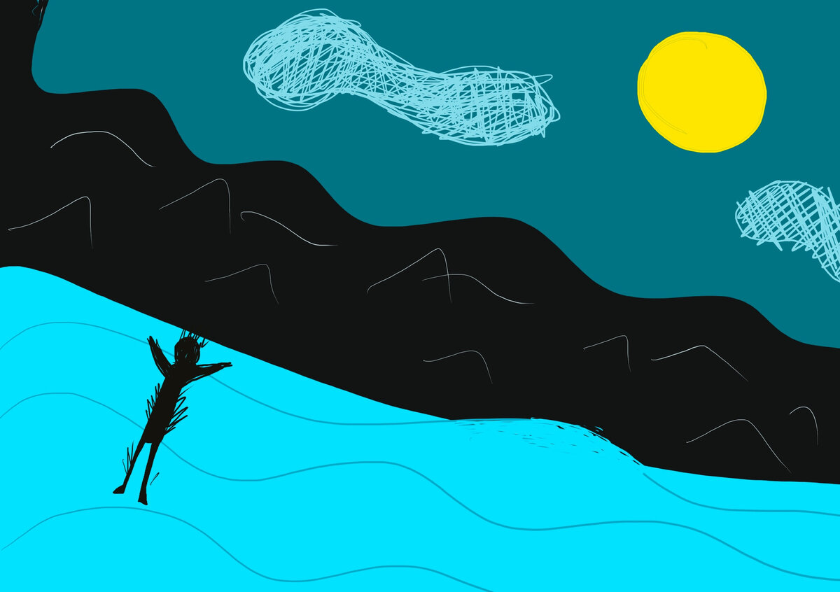 Иссык-куль окружают горы