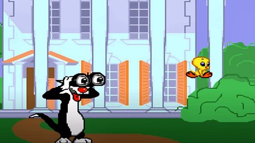 Прохождение одной из лучших игр на Sega: Sylvester and Tweety in Cagey Capers. Часть II