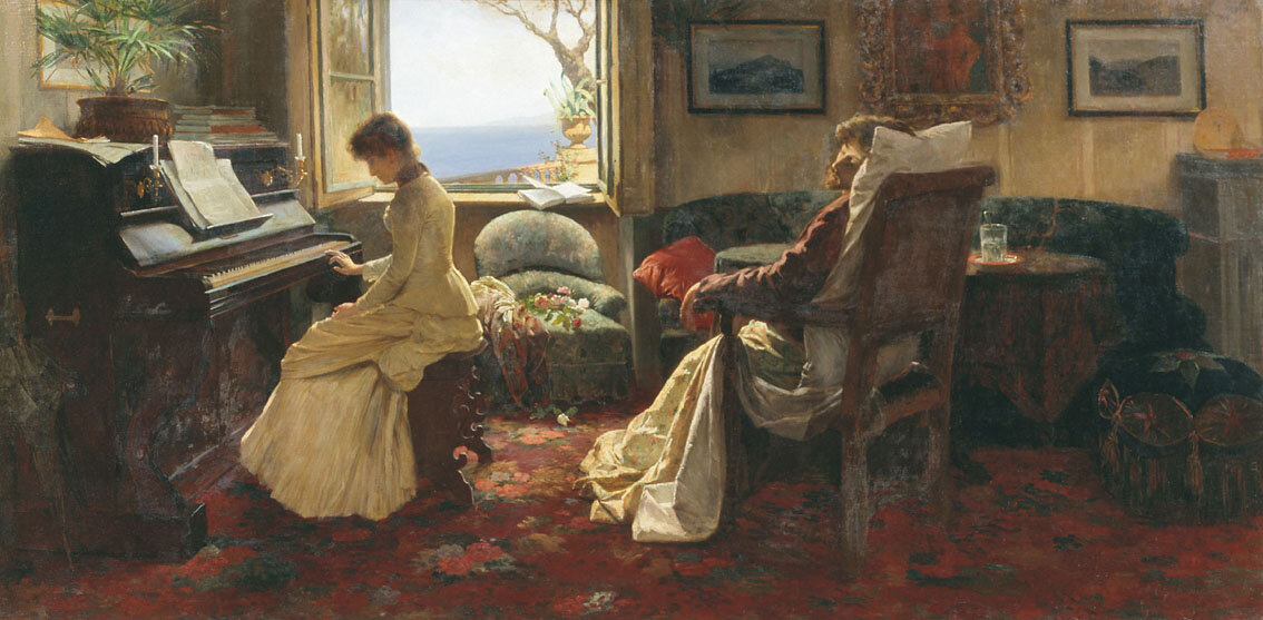 "Последний аккорд", И.Ф. Селезнев, 1885. Алупкинский музей-заповедник.