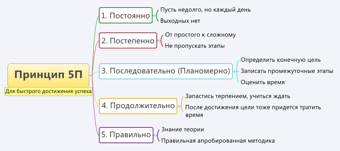 Правило п. Принципы достижения цели. Принцип 5п. Цели на каждый день. Принцип пяти п.