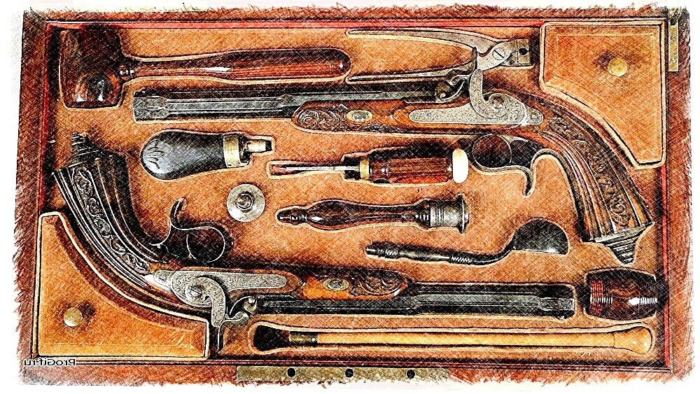 Дуэльные пистолеты 19 века