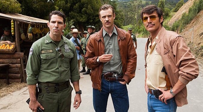 Морис Комт (исполнил роль полковника Орасио Каррильо), Бойд Холбрук (исполнил роль американского агента УБН в Колумбии Стива Мёрфи) и Педро Паскаль (исполнил роль агента Хавьера Пенья)