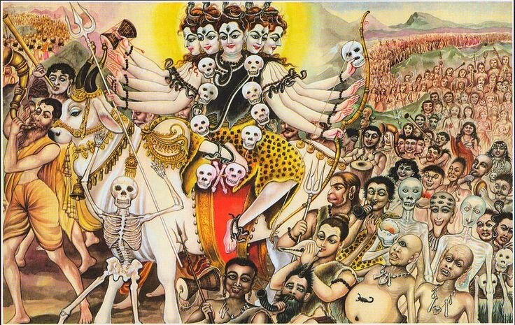 Гана-свита Шивы. Изображение: bhagwanshivamahadev.quora.com