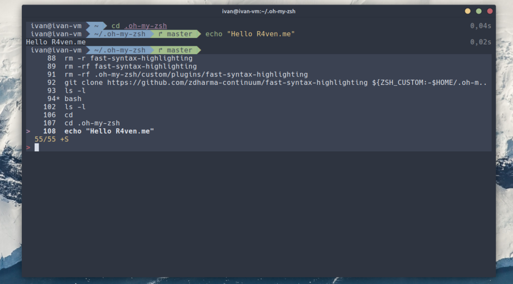 ZSH — Интерактивная командная оболочка для Linux + Oh-My-Zsh