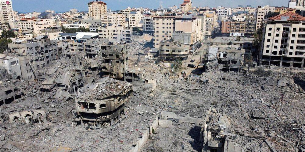 Сектор Газа после "демократических" бомбардировок Израиля.