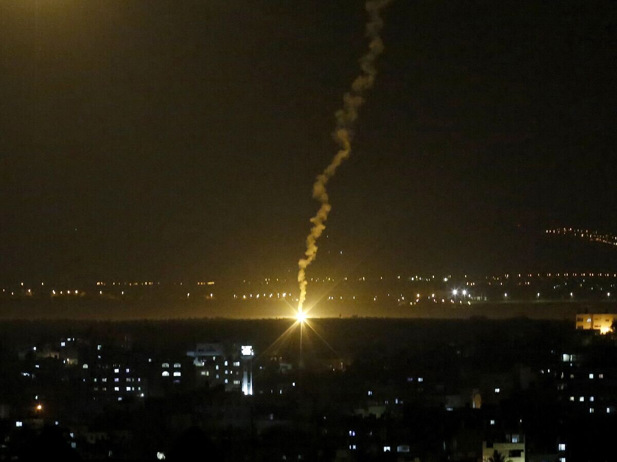     Воздушные удары по сектору Газа. 12 ноября 2018© AP Photo / Hatem Moussa