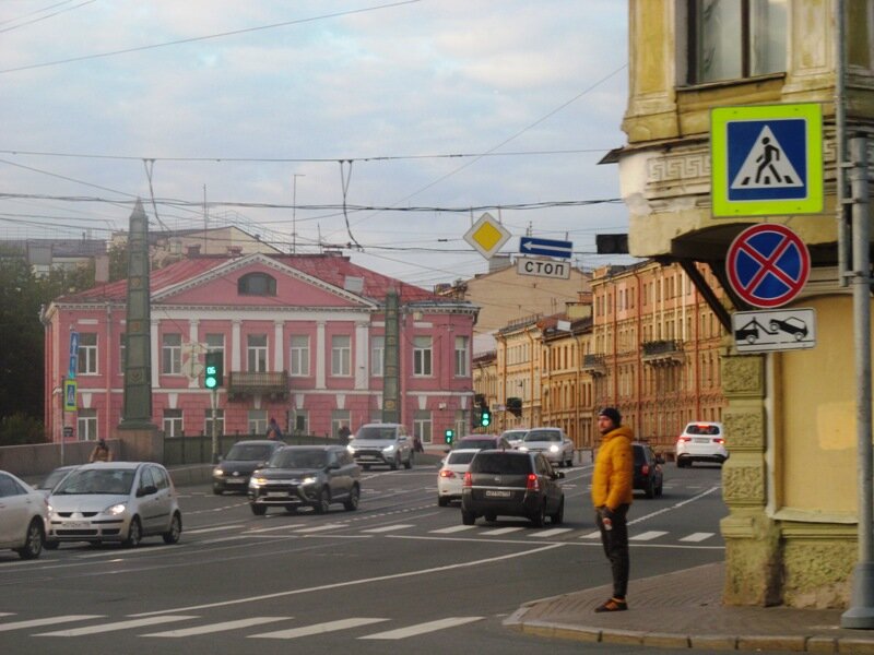 Вид на Египетский мост. Петербург.