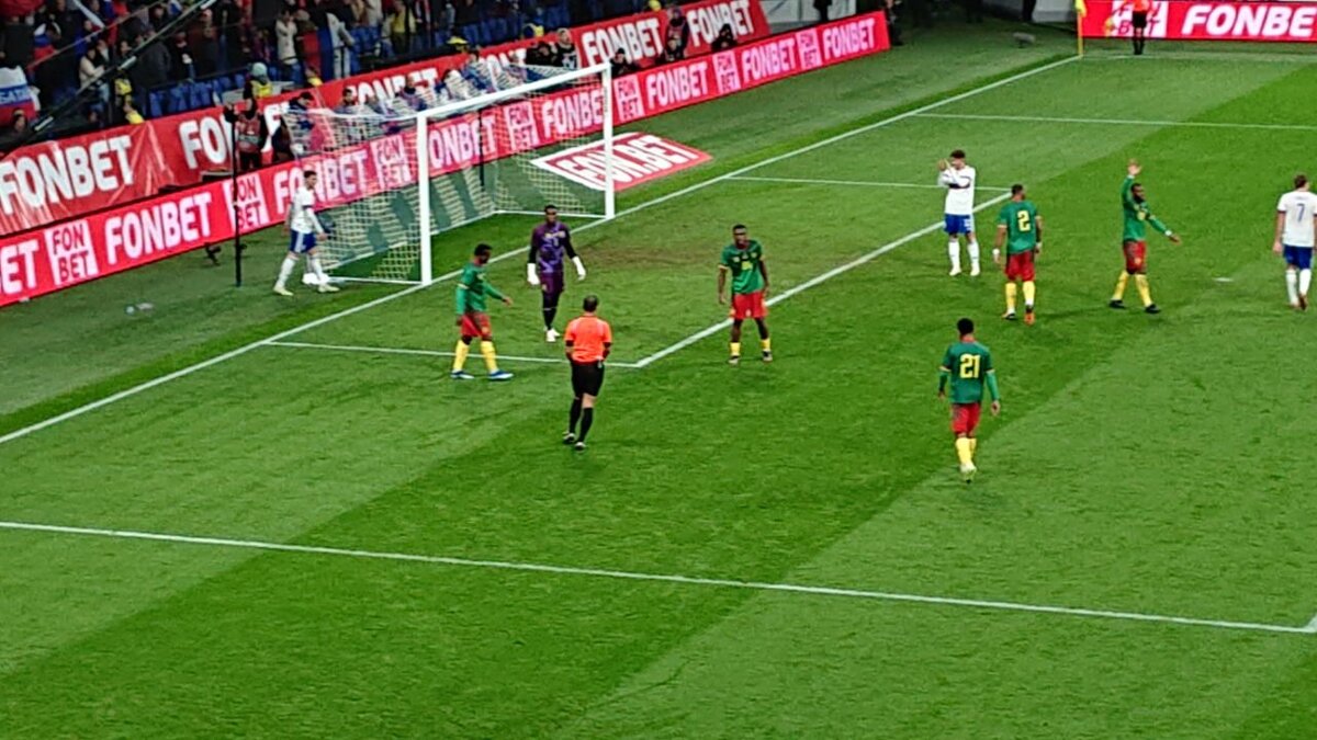 Россия - Камерун. Футбол. Товарищеская встреча 12.10.2023 Москва. Счёт 1:0