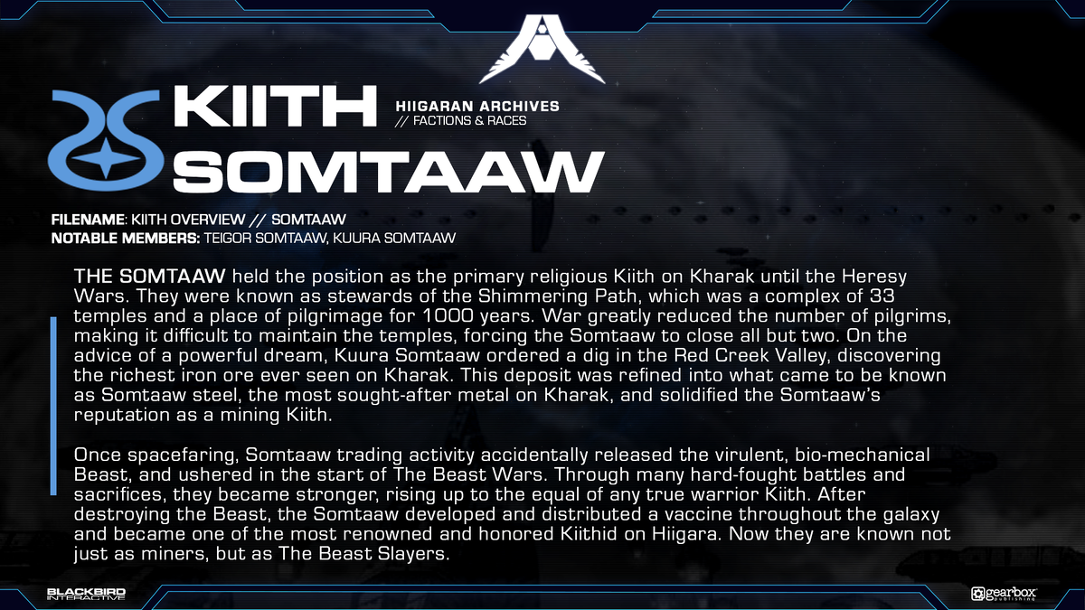 Homeworld Universe info