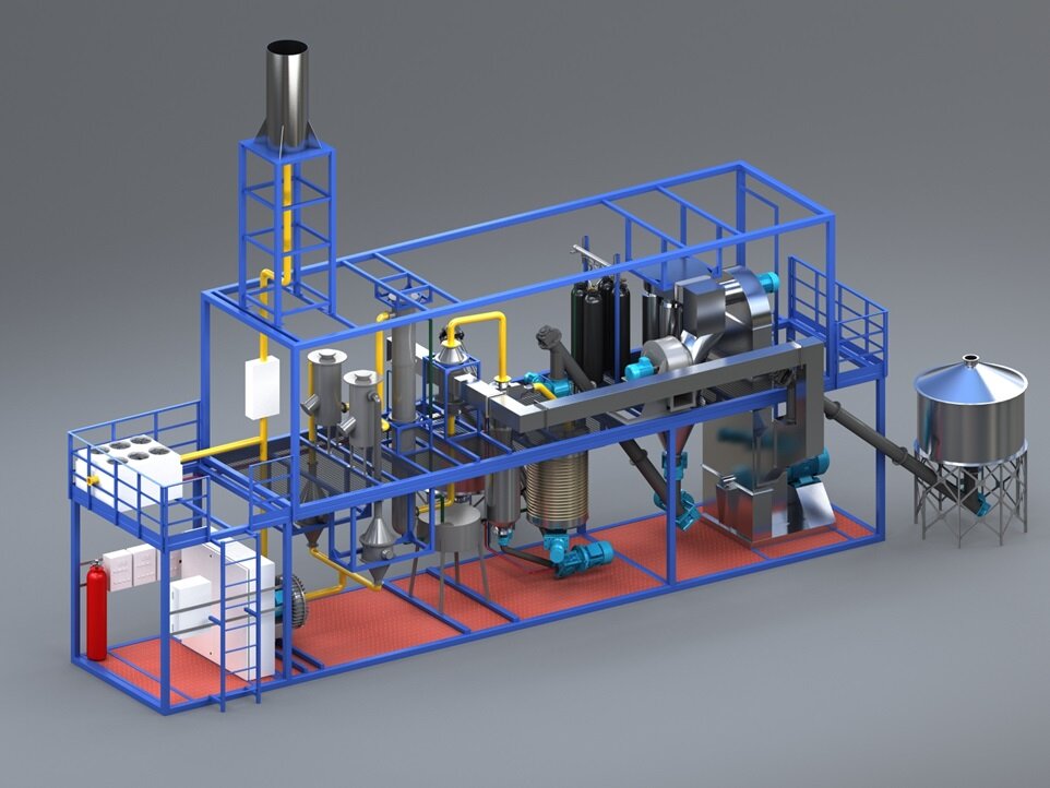 Малотоннажная блочная установка пиролиза