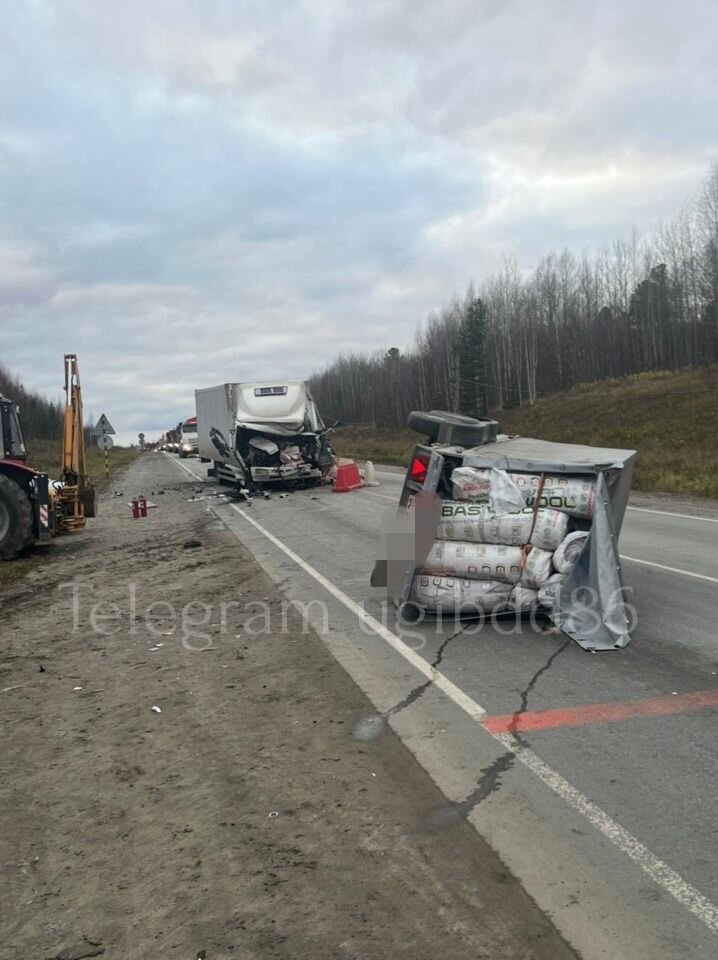    На трассе «Тюмень – Ханты-Мансийск» в тройном ДТП погиб человек