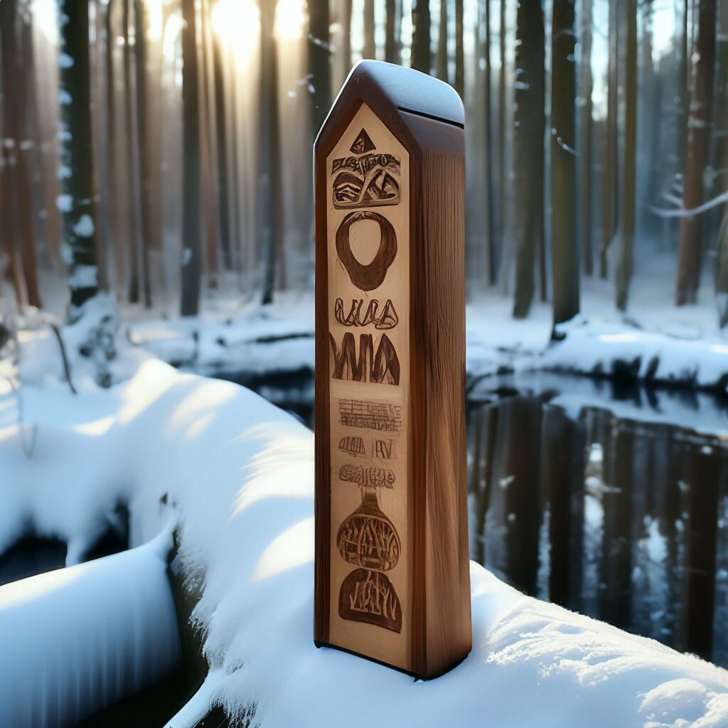 Столб, на котором написано, где искать Живую воду.