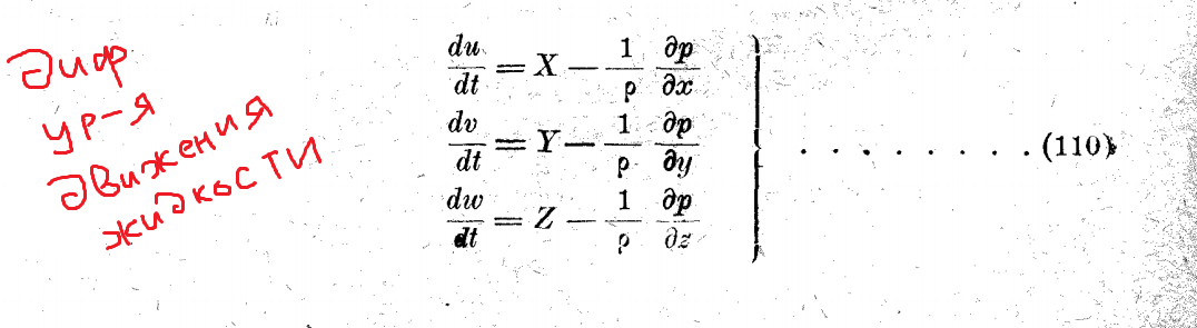 Павловский. Гидравлика 1928. Уравнения гидродинамики.