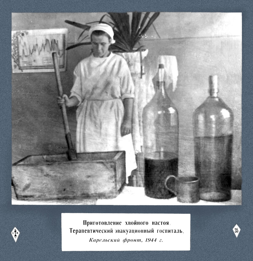 Приготовление хвойного настоя. Из коллекции Военно-медицинского музея