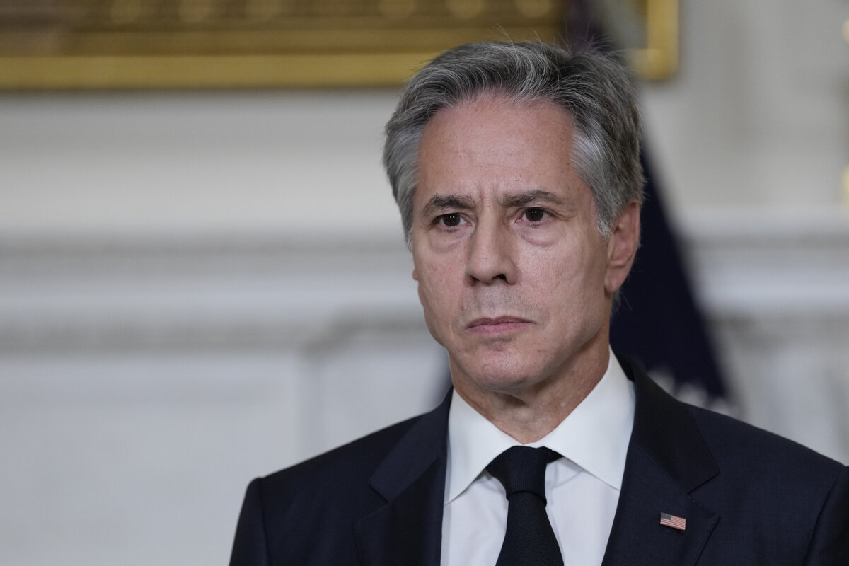 ЭНТОНИ БЛИНКЕН ПРИБЫЛ В ИЗРАИЛЬ. ФОТО: © CHRIS KLEPONIS/GLOBALLOOKPRESS