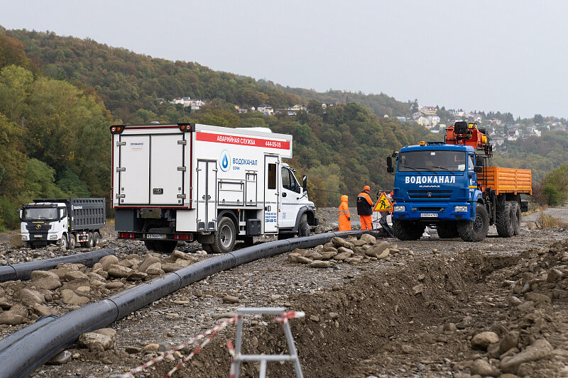 В общей сложности будет произведена замена 200 метров разрушенных стихией коммуникаций.
