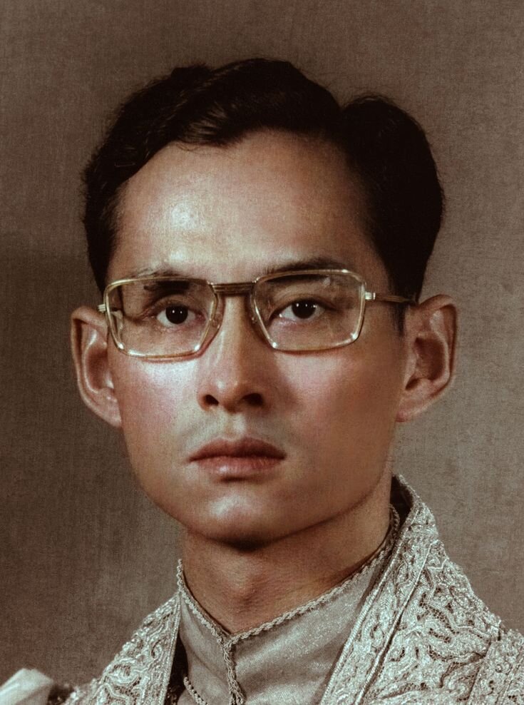 Портрет Рамы IX в молодости