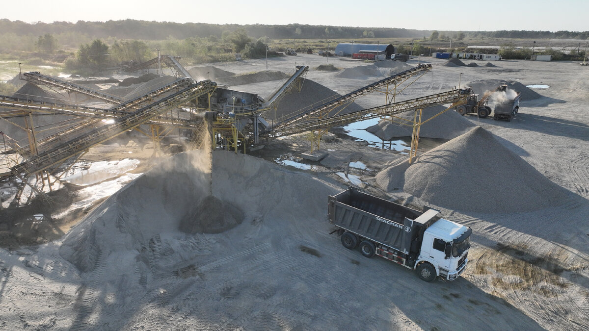 Один из самых крупных карьеров Краснодарского края