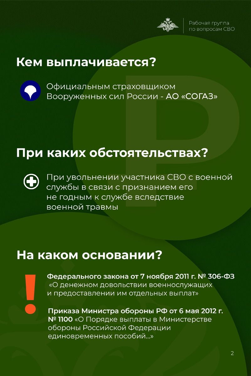 Куда обратиться за выплатой в случае увольнения с военной службы из-за  травмы? | Единая Россия | Дзен