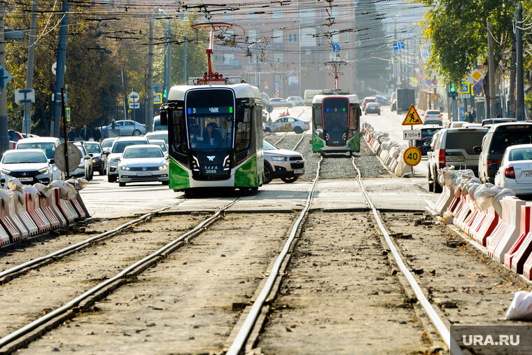    Трамваи поедут по другому маршруту из-за замены рельсов на центральной улице города