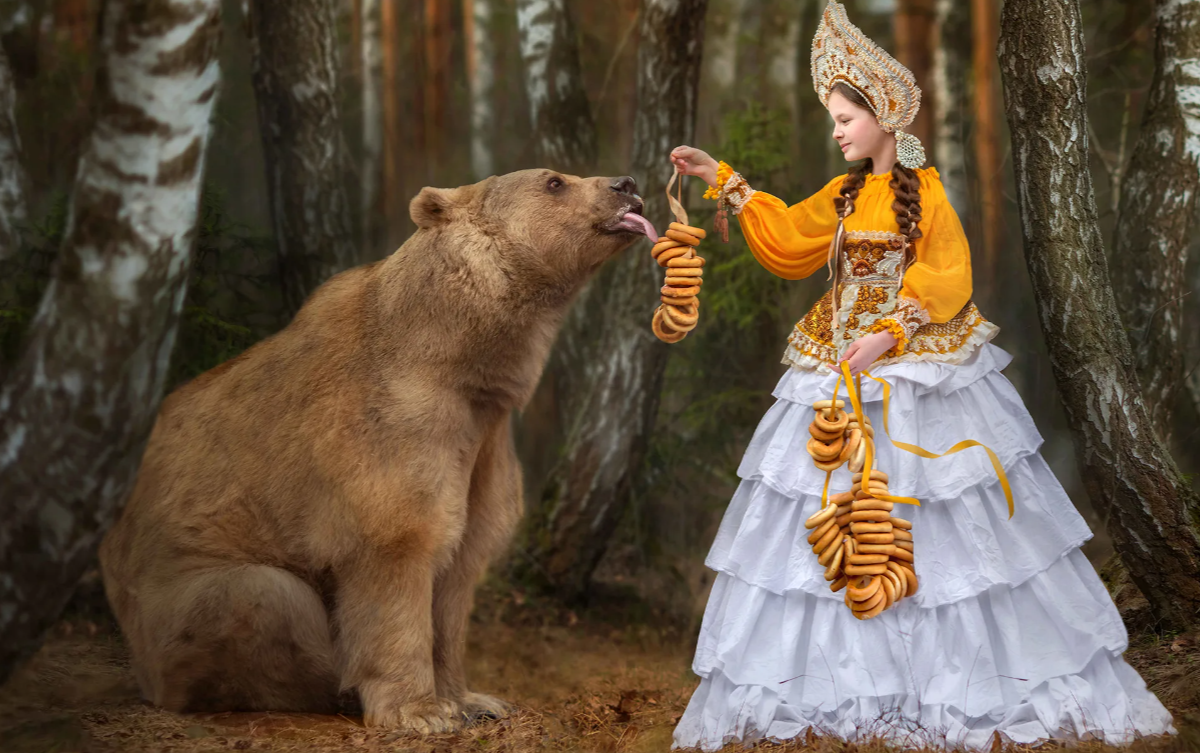 Фотосессия с медведем 