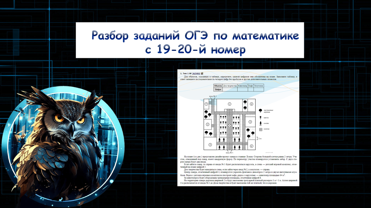 Разбор заданий по математике - схема участка 19-20 задание | Подслушано у  репетитора по математике | Дзен