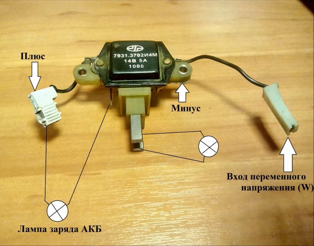 обозначение выводов генератора автомобиля