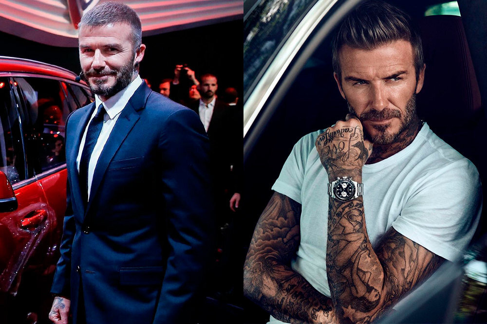 Дэвид Бекхэм до и после пересадки волос @davidbeckham