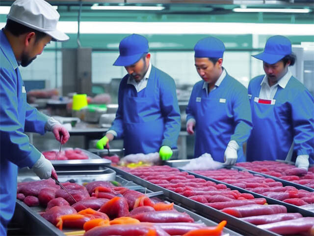 Экспериментальный завод по производству искусственного мяса в Шанхае.