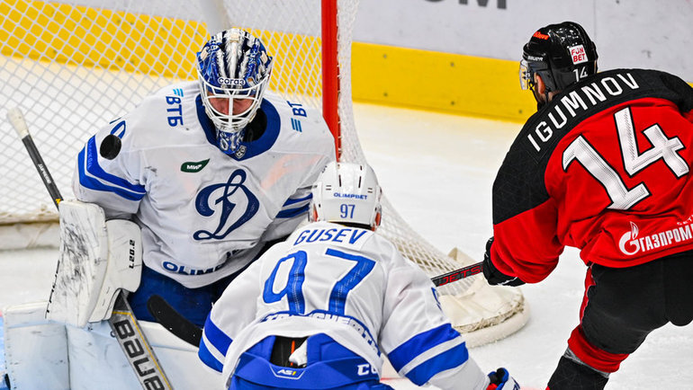    «Авангард» победил московское «Динамо» в матче КХЛ.ХК «Авангард»