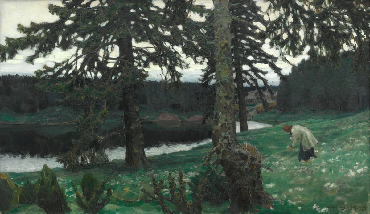 "Озеро", А.М. Васнецов, 1902г.