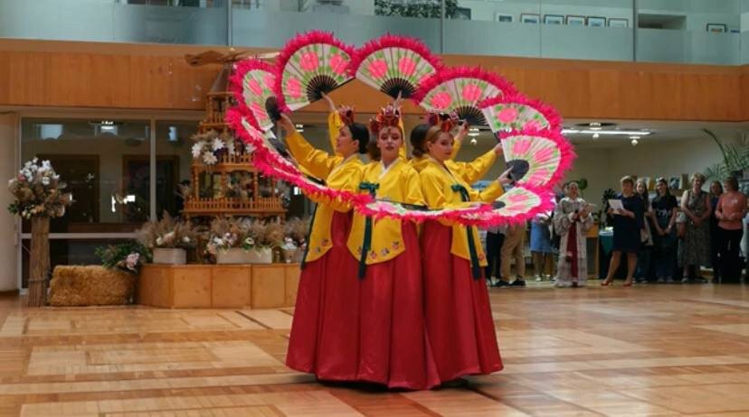 Элемент пучечума «пион». Студия корейских традиционных исполнительских искусств «Чондун»