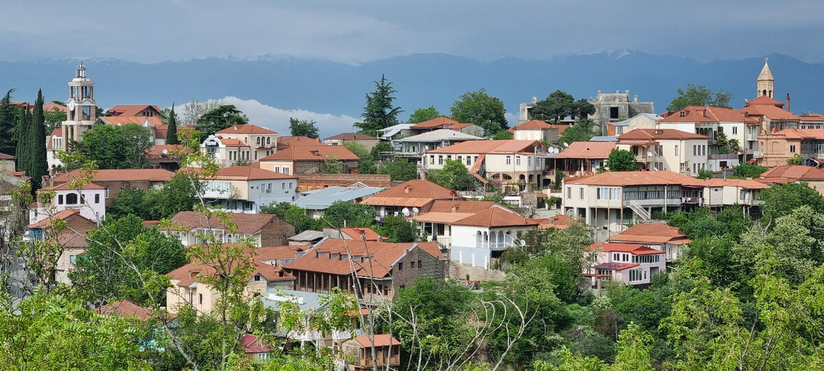 Сигнаги и Алазанская долина за ним.