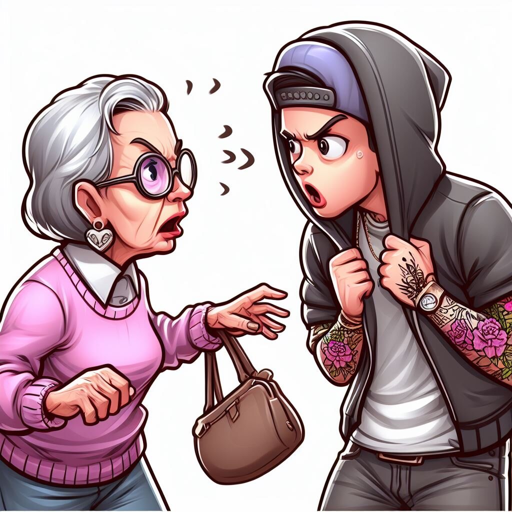 Какие же казусы могут случиться с участниками судебного разбирательства? Все знают миссис Марпл, которая не спеша могла распутать самые загадочные преступления. Но сегодня речь пойдет о прямой противоположности знаменитой сыщицы.  На конкретных примерах я расскажу о том, почему бабушка ⎼ "божий одуванчик" иногда страшнее реального бандита с пушкой.  
