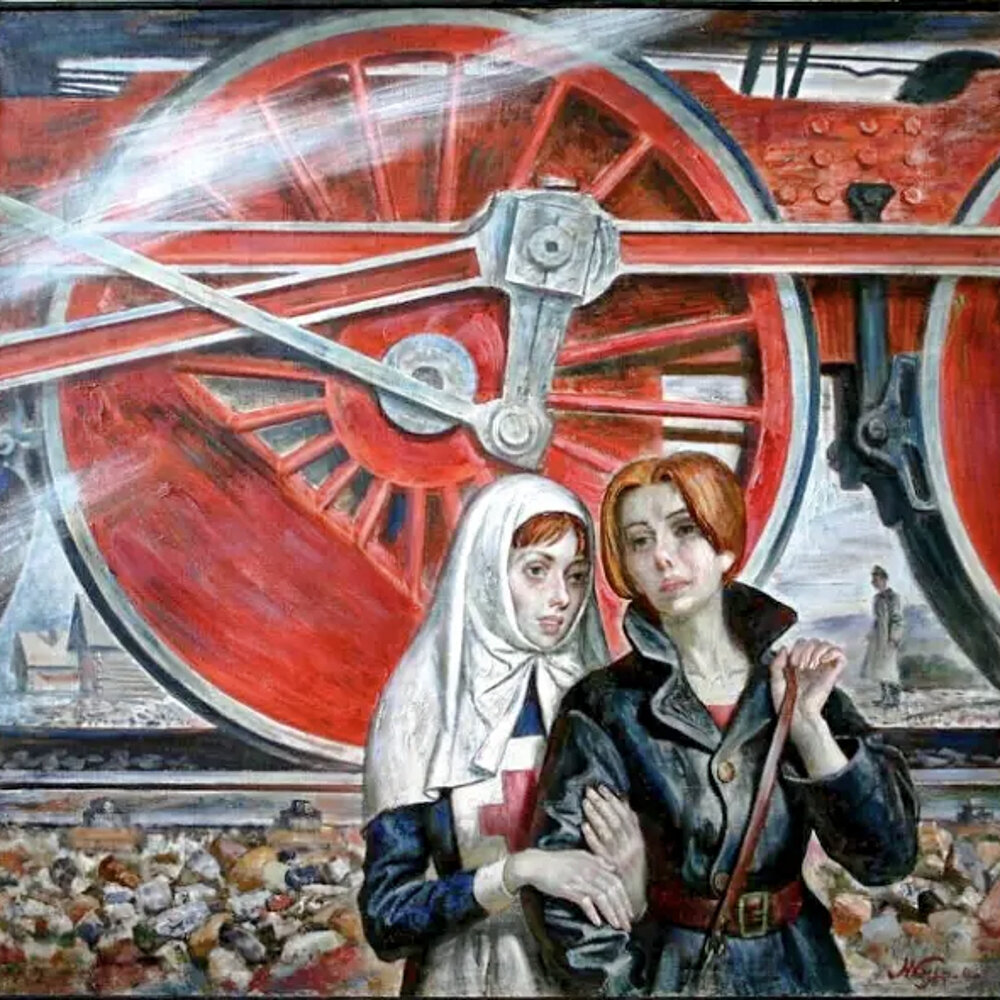 Художник Михаил Кудреватый "Графская пристань. Сёстры"