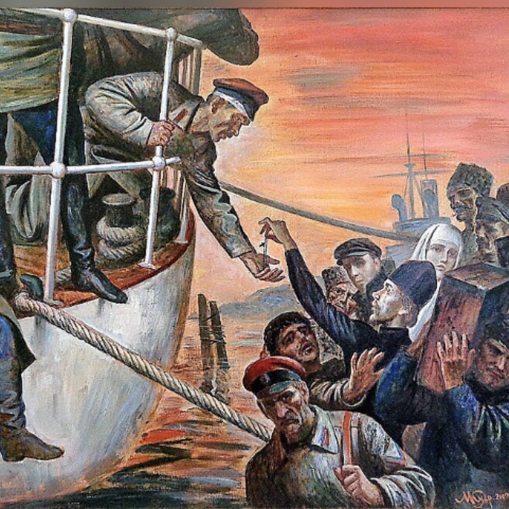 Художник Михаил Кудреватый "Графская пристань. Братья"