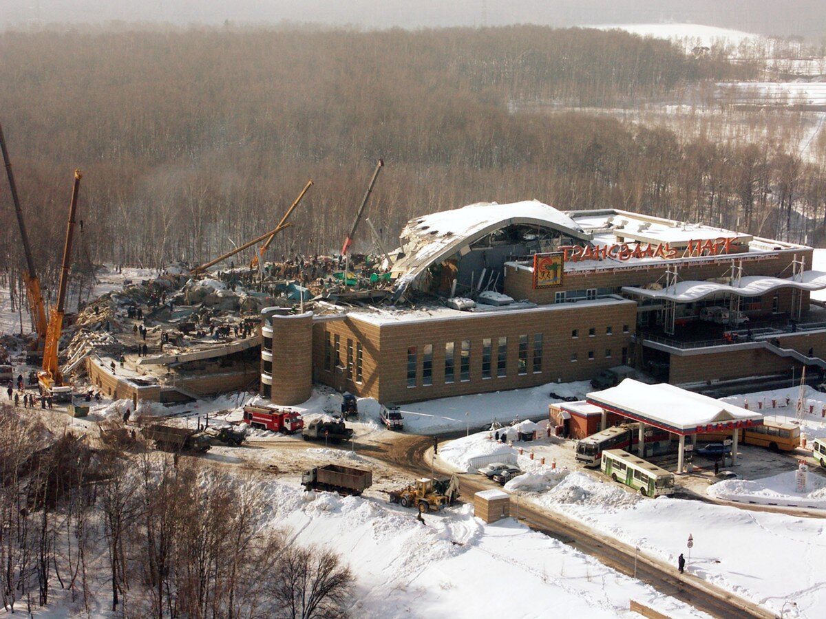 Аквапарк Трансвааль зимой 2004 года