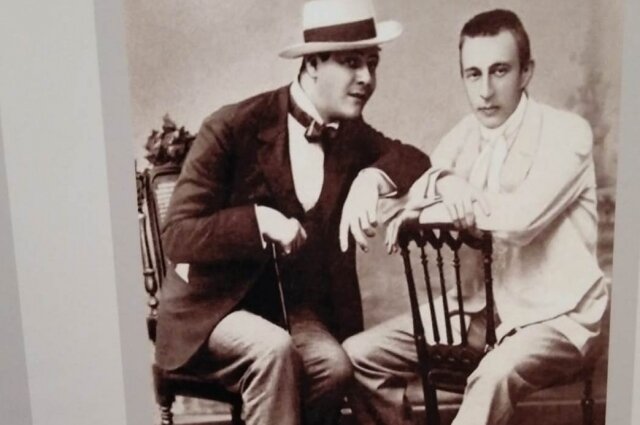    Шаляпин и Рахманинов. Конец 1890-х. Фото: Public Domain